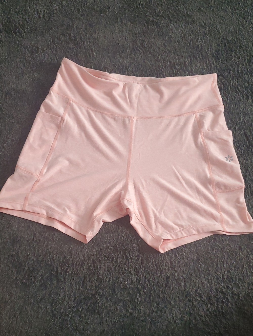 Nine West Light Pink Bike Shorts with Side Pockets